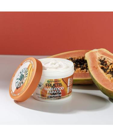 Garnier Fructis Hair Food Papaya Repair Mask 390ml - Nourishing Treatment for Damaged Hair - Buy Online on GoSupps.com