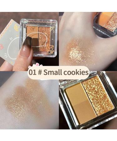 Shimmering Pearl Milk Tea Mini Eye Shadow Plate - Waterproof & Luminous High Flash Student Makeup - Buy Online on GoSupps.com