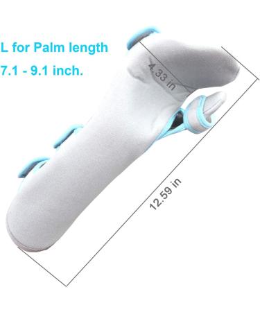 Hand Splint Functional Resting Wrist Support - Carpal Tunnel Tendinitis & Inflammation Brace Left L (7.1-9.1 Inch) - International Shipping Available - Buy Online on GoSupps.com