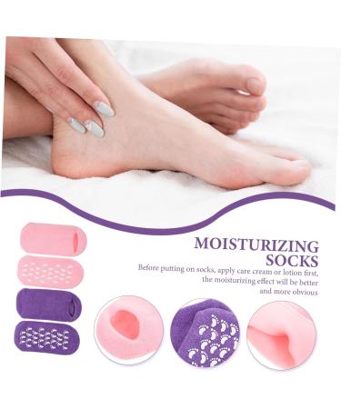 minkissy 4 Pairs Gel Socks Women's Socks Vegetable Gel Moisturizing Miss - Buy Online on GoSupps.com