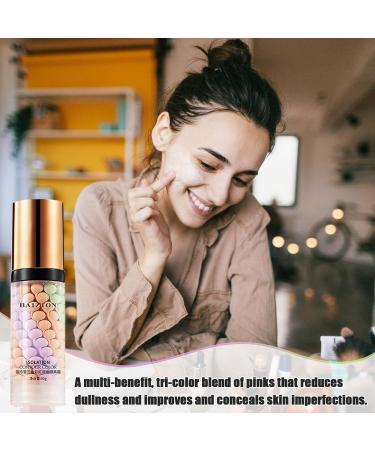 Tricolor Isolation Cream 40 g Tricolor Primer Makeup Waterproof Primer for Covering Impurities Tricolor Isolation Cream for Redness and Oil Control Duqulle Style 2 - Buy Online on GoSupps.com