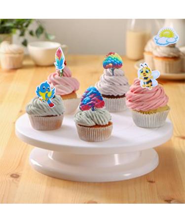 72-Piece Edible Butterflies & Bee Cupcake Toppers - Forest & Tree Decorations for Cakes Birthdays & Weddings | International Shipping - Buy Online on GoSupps.com