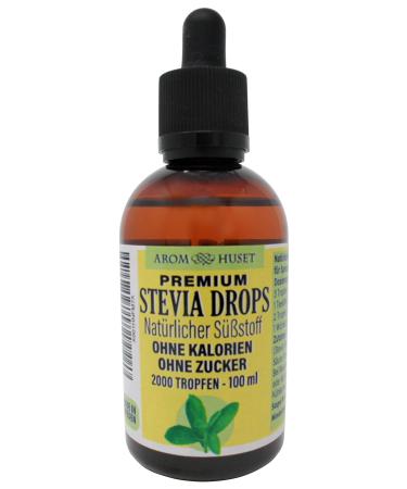 100% pure natural stevia sweetener |Pure stevia drops tasteless |Table sweetness |Sugar replacement for diabetics |zero calories |Premium quality manufactured in Sweden |100 ml