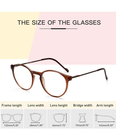Shop TSEBAN Round Blue Light Filter Glasses - UV400 Eye Protection for Men & Women - Non-Prescription - Buy Online on GoSupps.com