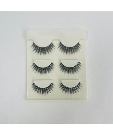 3 Pairs Black False Eyelashes - Natural Look Easy Application & Worldwide Shipping - Buy Online on GoSupps.com