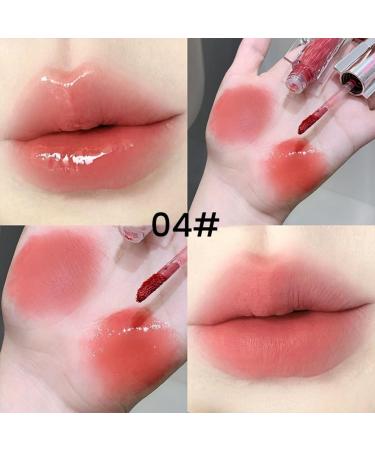 Moisturizing Liquid Lipstick Double-ended Matte Lip Gloss with Clear Lip Oil Mirror Finish Long Lasting Waterproof Gift Set for Girls and Women (2 Colors) - Buy Online on GoSupps.com
