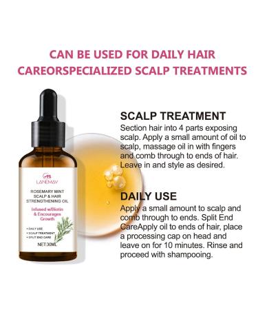 Organic Rosemary Oil for Hair Growth - 30ml Hair Care & Anti-Hair Loss Essential Oil - Buy Online on GoSupps.com