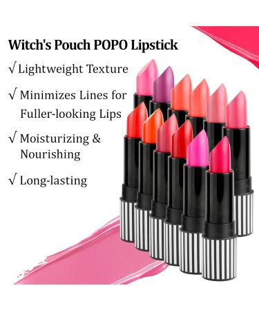 Witch's Pouch Neon Pink Lipstick - Long Lasting Hydrating High Impact Makeup for Women | Creamy Formula & Lustrous Color (S14 Neon Pink - Buy Online on GoSupps.com