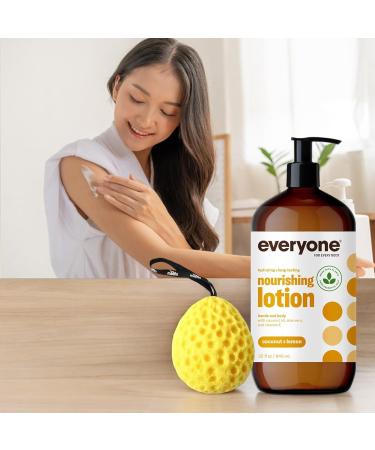 Everyone Lotion 32oz - Quick-Absorb Coconut Lemon Body Lotion with Aloe Vera & Vitamin E - Pack of 4 for Face & Body - International Shipping Available - Buy Online on GoSupps.com