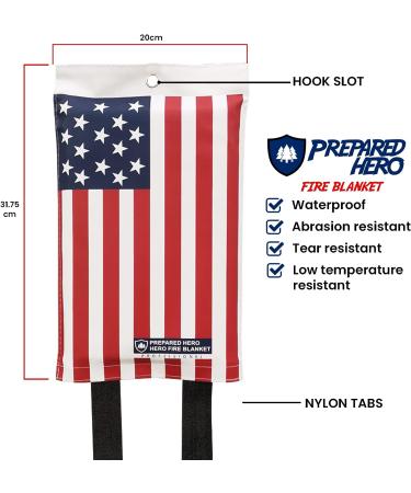 Hero Fire Blanket 2 Pack - Kitchen Fire Suppression Fiberglass Blanket - Buy Online on GoSupps.com