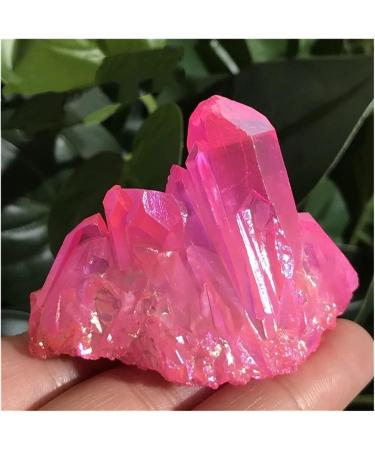 Natural Rock Crystal Clusters Colorful Angel Aura Electroplated Quartz Minerals Specimen Ornament Home Decorative Stone Flowers Raw Stones and Minerals (Size : F/300-330g) (Size : B/150-180g) - Buy Online on GoSupps.com