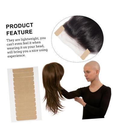 Beatifufu 5 Sheets Double-sided Tape Adhesive Hold Wig Tape Wig Tape Strips Two Sided Tape 2 Side Adhesive Hair Tapes Hair Extension Tape Double Sides Tape Double Sided Sticky Tape Mini Tape 2X0.5X0.1CM Khaki - Buy Online on GoSupps.com
