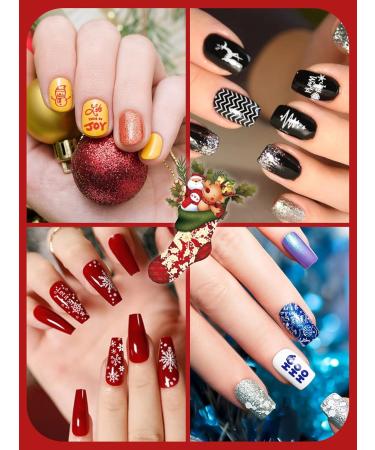 12PCS Christmas Nail Stamper Kit EBANKU 6 Colors Nail Stamping Gel Polish with 6pcs Nail Stamping Templates with Silicone Stamper & Scrapers Snowflakes Santa Trees Nail Plate Print Manicure Tool 0.08 ml (12er Pack) - Buy Online on GoSupps.com