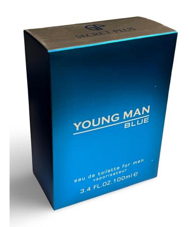 YOUNG MAN BLUE Eau de Toilette for Men - 3.4 Fl Oz - Buy Online on GoSupps.com
