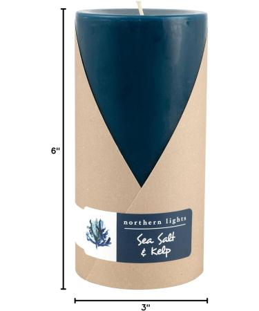 Shop Northern Lights Candles Fragrance Palette Pillar - Sea Salt & Kelp 3x6 | Premium International Shipping - Buy Online on GoSupps.com