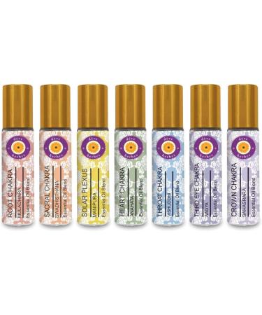 Deve Herbes 7 Chakra Essential Oils Kit - 8ml (0.27 oz) | Natural Aromatherapy Blends for Balance & Well-Being - Buy Online on GoSupps.com