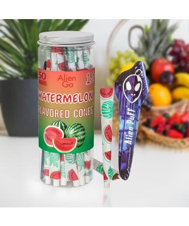 1 1/4 Size Flavored Pre Rolled Cones 84mm Cones Premium Rolling Papers 50 Packs Cones With Tip Tobacco Tools Suitable For Travel Home Sharing Gifts. watermelon - Buy Online on GoSupps.com
