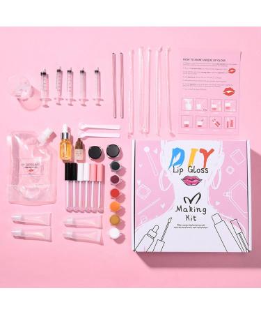 DIY Lip Gloss Making Kit - 46 Moisturizing Supplies for Beginners | Handmade Lip Gloss Set for Women & Girls - Buy Online on GoSupps.com