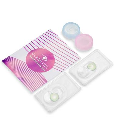 Buy Glamlens Elly Emerald Green Contact Lenses - Comfort Silicone Strong Color Coverage 1 Pair (2 Pieces) - Perfect for International Shipping - Buy Online on GoSupps.com