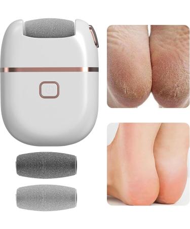 Shurzzesj Electric Callus Remover for feet | Rechargeable Electric Foot File Callus Remover Tools for Dead Skin Removal - Portable Electronic Pedicure Tools for Home Pedicure and Podiatry White - Buy Online on GoSupps.com