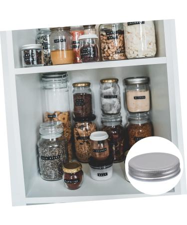 CIYODO 16pcs Mason Jar Lids Mason Jar Replacement Lids Air Tight Tinplate Lid Reusable Lids Bulk Sealing Canning Jars Tin Lid Glass Bottles Tinplate Mason Jar Lid Mug Glass Jar 7X7CM Silver - Buy Online on GoSupps.com