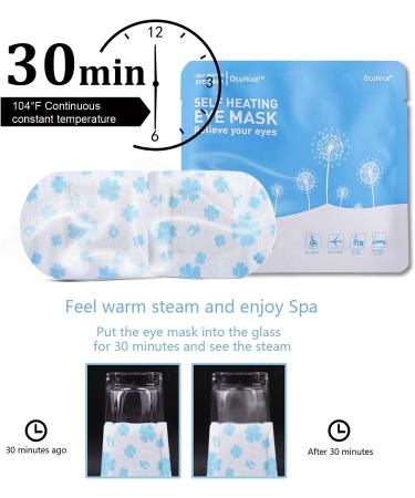 OcuNice Heated Eye Mask - 16 Pack for Dry Eyes, Dark Circles, Puffiness, and Stress Relief - Self Heating, Disposable, Unscented - Buy Online on GoSupps.com