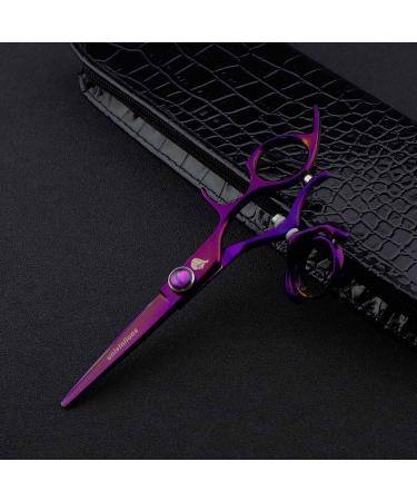5.5 Inch Hair Scissors Swivel Thumb Barber Shears Janpanese Steel Professional Hairdressing Scissors Razor Edge Rotating Thumb Shears Rotary Hair Cutting Scissors Straight Clippers (Color : Purple) - Buy Online on GoSupps.com