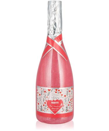 BRUBAKER 25 fl. oz. Strawberry Sweet Love Shower Gel in Champagne Bottle - Unique Bath Gift Set for Women & Men - Perfect Gift Idea - Buy Online on GoSupps.com