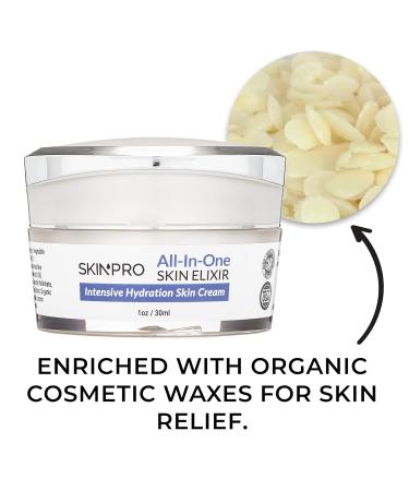 SkinPro All-in-One Skin Elixir - Deep Hydrating Face Cream for Dry Skin - 30ml - Buy Online on GoSupps.com