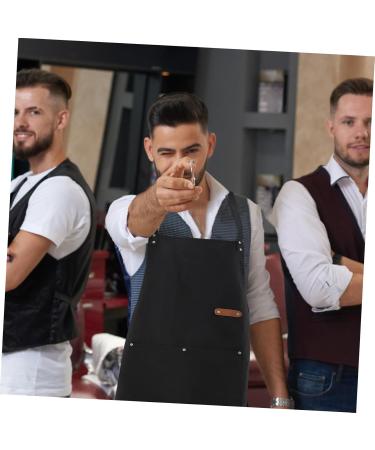 Ipetboom Barber Apron Kitchen Apron Mens Apron Serving Apron Polyester Apron Grill Aprons for Gardener Pocket Apron Overalls for Men Cafe Aprons Fabric Women's Kitchen Supplies Milk Tea - Buy Online on GoSupps.com