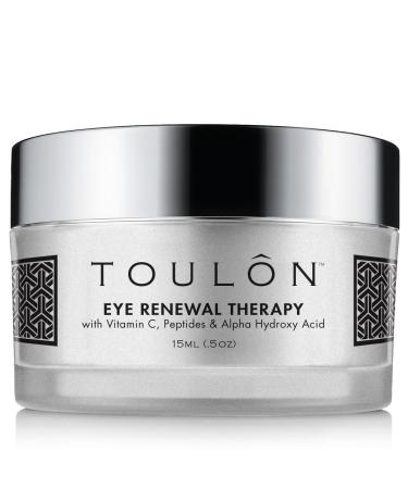 TOULON Eye Cream for Dark Circles  Puffiness and Wrinkles. Reduces Fine Lines with Vitamin C  Peptides & Alpha Hydroxy Acid. Minimizes Crows Feet  Puffy Eyes and Bags