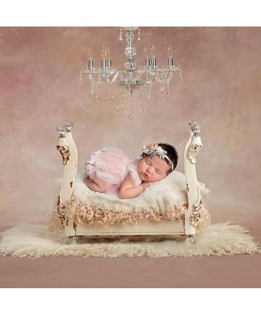 Pink Lace Newborn Photography Outfit for Girls | Pearl Lace Romper Props | Baby Photo Props | Short Sleeve (0-2 months) - Buy Online on GoSupps.com