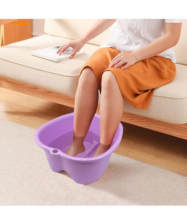 Large Foot Soaking Basin Set - Purple/Black | Home Foot Spa Tub for Relaxation - Buy Online on GoSupps.com
