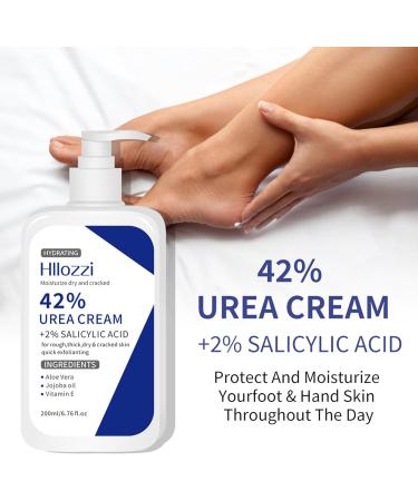  MrCuvaryas Urea Cream 45% with 2% Salicylic Acid Shea Butter Foot Healing Lotion for Dry Cracked Skin and Rough Calluses 200ml - Buy Online on GoSupps.com