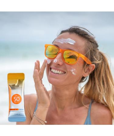 50 Pieces m-ini Sunscreen Anti-Age Sunscreen Travel Size Thin dis-posable Sunscreen SPF50+ PA+++ Sweat-resistant Sunscreen Anti-UV Moisturizing Lotion - Buy Online on GoSupps.com