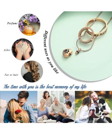 VCCWYQK Urn Pendant Necklace for Pet Ashes - Forever in My Heart Keepsake for Dogs & Cats - Buy Online on GoSupps.com