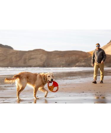 RUFFWEAR Fling-Fetch-Tug Dog Toy - Flying Disc in Sockeye Red | One Size Ideal for Interactive Play | Shop Internationally - Buy Online on GoSupps.com