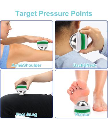 AHIER Cold Massage Roller Ball - Cold Therapy Relief for Deep Tissue Massage and Pain Relief - Great Tool for Back/Neck Pain, Muscles Recovery, and Inflammation (White) - Buy Online on GoSupps.com