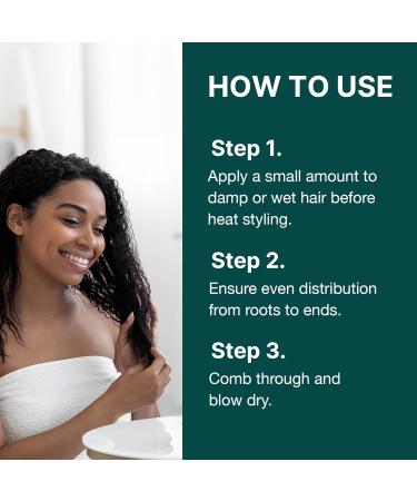 ALODIA Moisturize & Protect Heat Style Cream - Lightweight Heat Protectant for All Hair Types - Marshmallow Root & Marula Oil - 4 fl oz - Buy Online on GoSupps.com