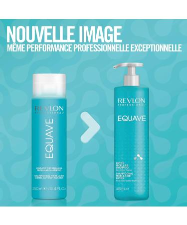 REVLON PROFESSIONAL Equave - Detox Micellar Shampoo - Shampoo for all Hair Types - Deep Hair Care - For Hydrated and Shiny Hair - Buy Online on GoSupps.com