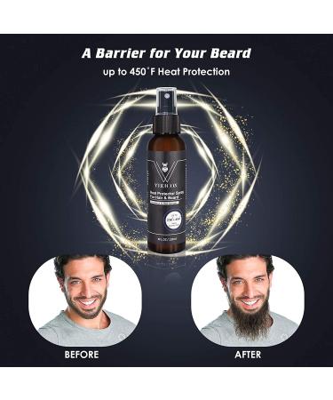 VIKICON Shield Beard & Hair Heat Protectant Spray - Prevent Damage & Breakage - Buy Online on GoSupps.com