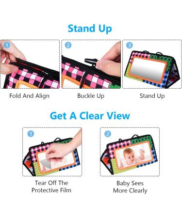 Vicloon Baby Mirror & Educational Toys | Travel Toys for Newborns & Toddlers | Cognitive Development & Learning - Buy Online on GoSupps.com