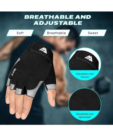 Westwood Fox Gym Gloves - Non-Slip Shock Absorbing Breathable Fingerless Fitness Training Gloves for Men - Ideal for Weight Lifting - Buy Online on GoSupps.com