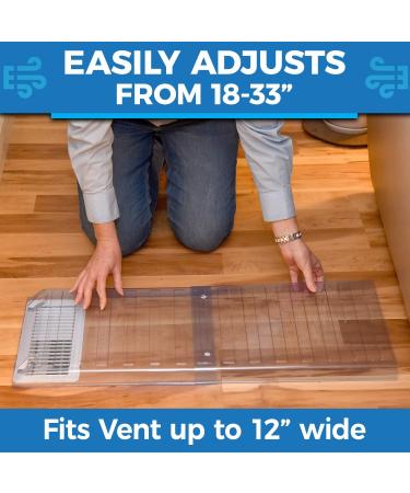 Eureka Air Under Furniture Magnetic Vent Extender - 1.5mm Thick, Fits 10 & 12 Floor Registers, Extends up to 33 - Heavy Duty 1 Pack - Buy Online on GoSupps.com