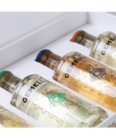 Gemellii Tonic Water Gift Set - 4x200ml Premium Indian Bergamot Blueberry & Bitter Aperitif - Agave Syrup - Made in Italy - Buy Internationally - Buy Online on GoSupps.com
