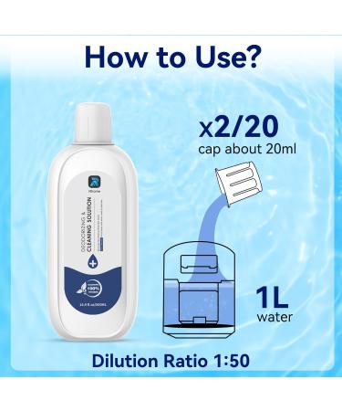 Rhome Redroad Deodorizing Cleaning Solution for Wet Dry Vacuums Mops and Robot Vacuums Hard Floor Cleaner for Redoad W13 G10 G20 500mL - Buy Online on GoSupps.com