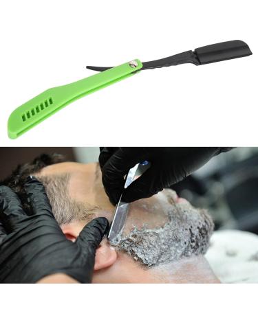 Professional Barber Razor - Foldable Straight Edge Vintage Beard Knife Holder (Black) | International Shipping - Buy Online on GoSupps.com