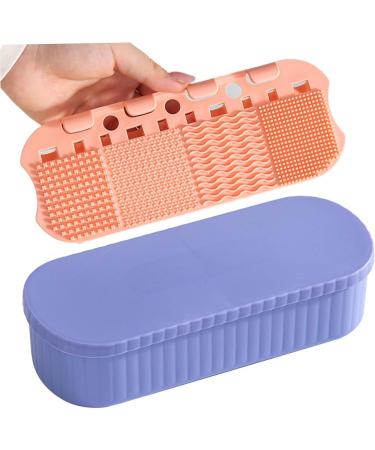 3-in-1 Makeup Brush Cleaner with Mat | Portable Organizer & Drying Holder - Perfect for Clean & Care | International Shipping Available - Buy Online on GoSupps.com
