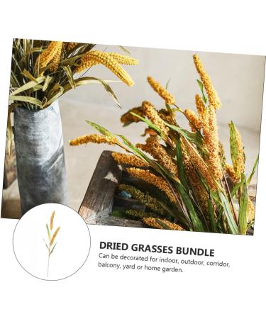 LIFKOME 2pcs Simulated Ears of Corn Artificial Grasses Bundle Home D cor Artificial Millet Ears Artificial Plants Simulation Wheat Ears Home Decor Dried Millet Desktop Pvc Straw Goldenx2pcs 12X75CMx2pcs - Buy Online on GoSupps.com