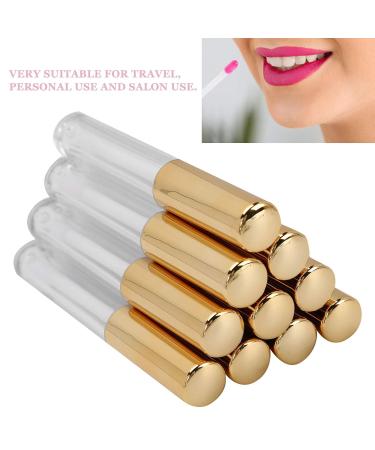 10pcs Empty Lip Gloss Tubes with Wand - Refillable 1.5ml Transparent Plastic Lip Balm Bottles for Liquid Lipstick Storage - Buy Online on GoSupps.com